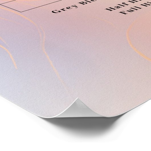 簡易モダンサロン価格表ポスター ポスター (角)