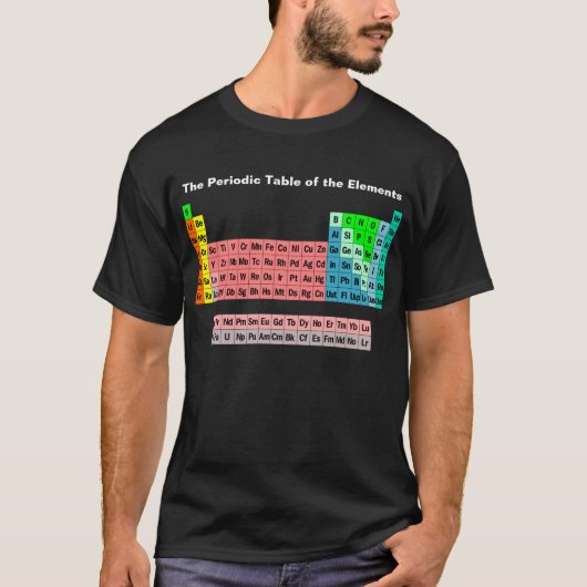 簡易元素周期表 Tシャツ (正面)