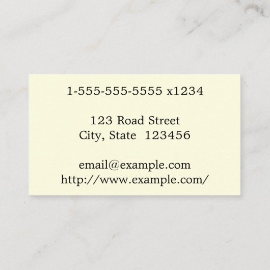 簡易医療コンサルタントの名刺 名刺 (裏面)