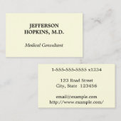 簡易医療コンサルタントの名刺 名刺 (正面/裏面)