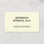 簡易医療コンサルタントの名刺 名刺 (正面)