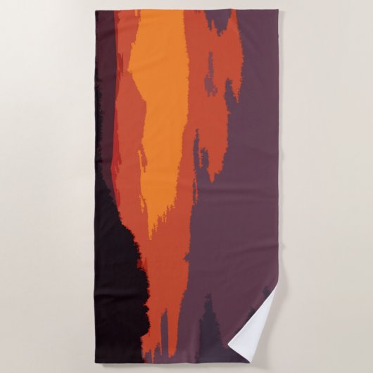 簡易日没 ビーチタオル (正面)