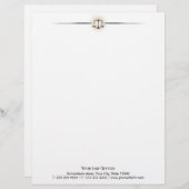 簡易法律事務所弁護士プロフェッショナル レターヘッド (正面/裏面)