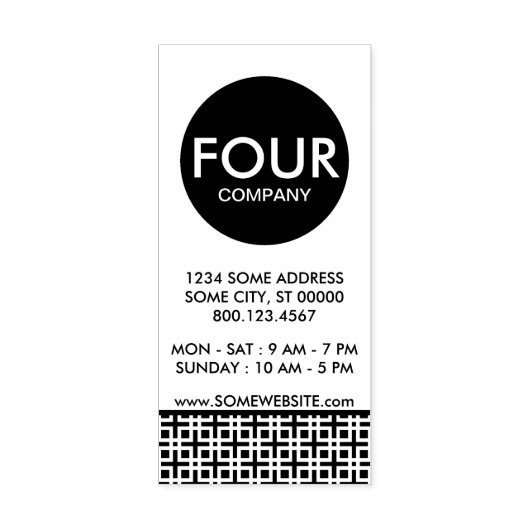 簡易燃え殻の名刺 ラバースタンプ (インプリント)