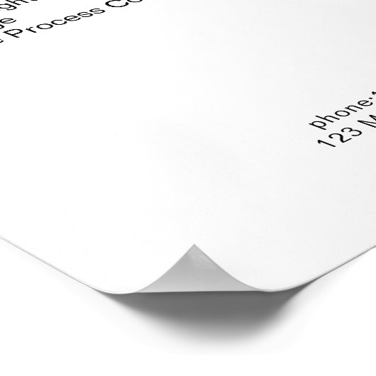 簡易白黒価格表ポスター ポスター (角)