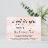 簡易的なギフト券赤面グリッター (スタンド正面)