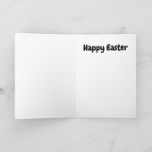 簡易風光明媚なハッピーイースターカード カード (内部)
