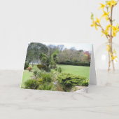 簡易風光明媚な誕生日カード カード (黄色い花)