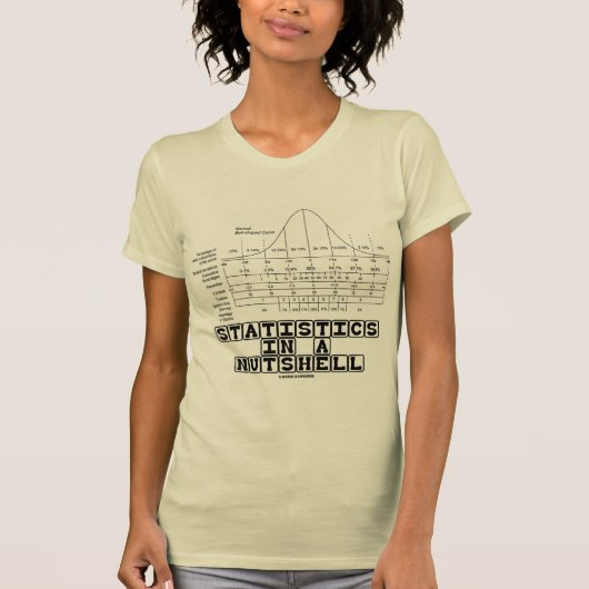 簡潔に言えば統計量(Statsのカンニングペーパー) Tシャツ (正面)