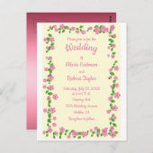 簡潔パーソナライズされたさは最高のフローラ結婚の ポストカード (正面/裏面)