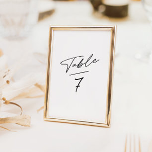 簡略書道表番号 テーブルナンバー