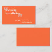 簿記サービスオミニマルレンジ 名刺 (正面/裏面)