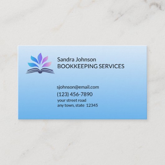 簿記サービス 名刺 (正面)