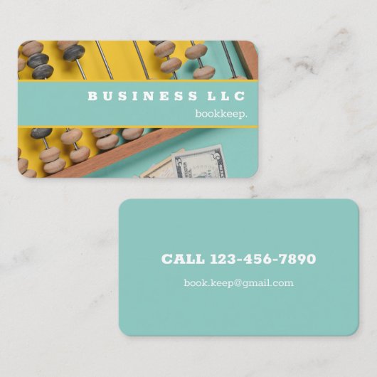 簿記会計士 名刺 (正面/裏面)