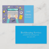 簿記会計業 名刺 (正面/裏面)