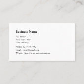 簿記会計監査事務局業務Ca 名刺 (裏面)