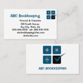 簿記会計給与所得税サービス 名刺 (正面/裏面)