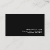 簿記係および会計士の名刺 名刺 (裏面)