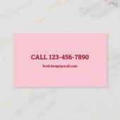 簿記係の会計士のQRコード 名刺 (裏面)