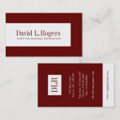 簿記係の名刺 名刺 (正面/裏面)