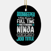 簿記係の役職の職業会計スキル セラミックオーナメント (右)