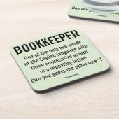 簿記係は一ユニーク語だ コースター (左側)