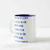 簿記係 – 何かマグカップを作る ツートーンマグカップ (正面左)