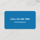 簿記係 名刺 (裏面)