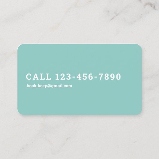 簿記係 名刺 (裏面)