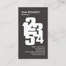 簿記担当者計算番号簿記サービス 名刺