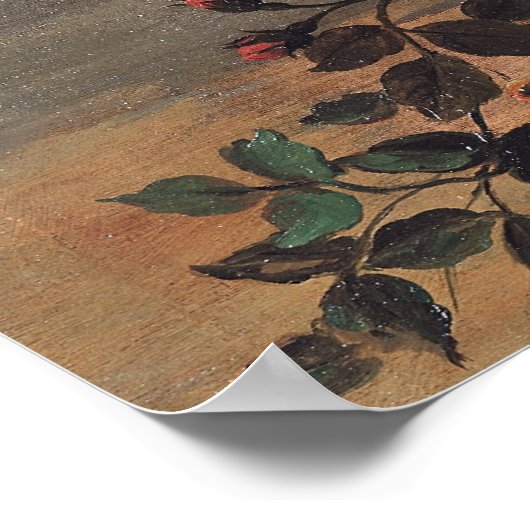 籐の花かご ポスター (角)