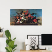 籐の花かご ポスター (ホームオフィス)