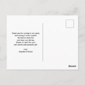 籠に入ったフレッシュイチゴ　サンキュー ポストカード (裏面)