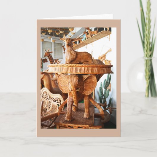 籠細工の動物 シーズンカード (正面)