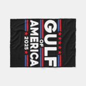 米おもしろい湾国旗 フリースブランケット (正面(横))
