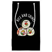 米とシャインおもしろいス転がプン濃色BG スモールペーパーバッグ (正面)