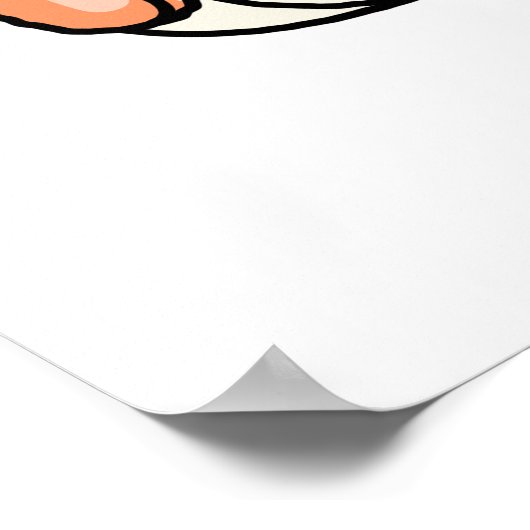 米とシャインおもしろいフード寿司パン ポスター (角)