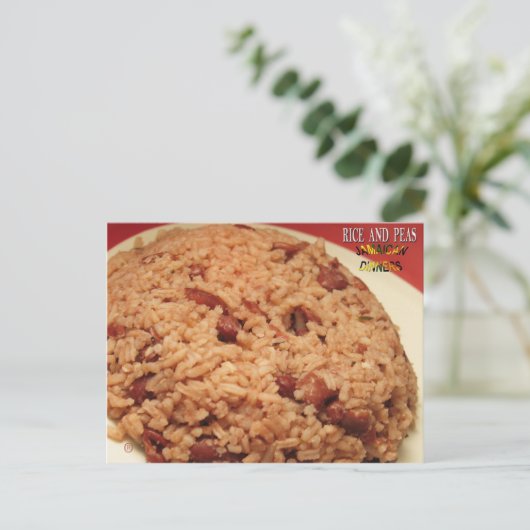 米と豆 ポストカード (スタンド正面)