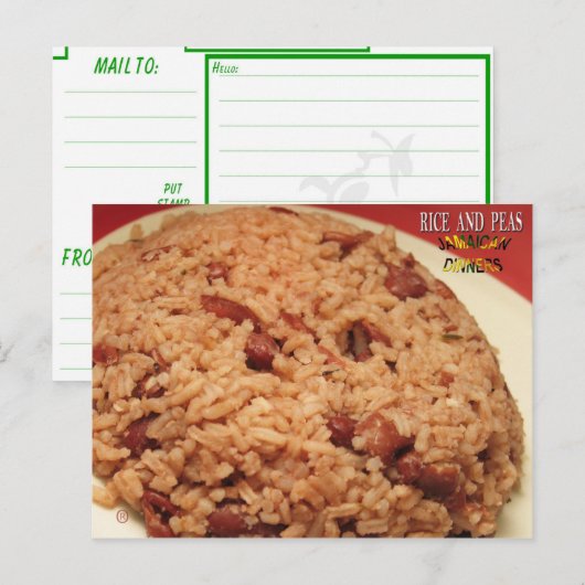 米と豆 ポストカード (正面/裏面)