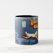 米のパティーB-24の鼻の芸術(ヴィンテージの胴体) ツートーンマグカップ (中央)