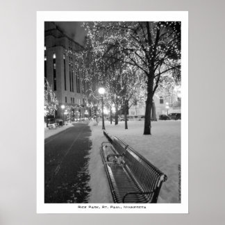 米の公園，セントポールMN ポスター