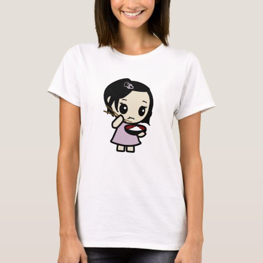 米の女の子 Tシャツ (正面)
