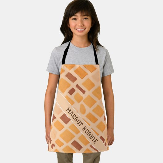 米の幾何学模様カラフルをパーソナライズされた処理 エプロン (インサイチュ)