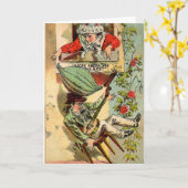 米の種のヴィンテージの広告 カード (黄色い花)