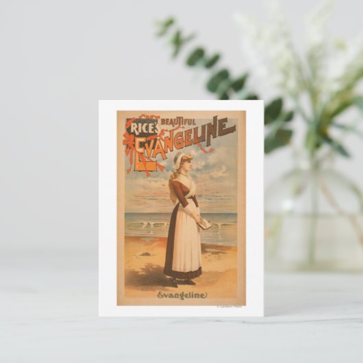 米の美しいエヴァンジェリン海 ポストカード (スタンド正面)