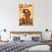 米の美しいエヴァンジェリン「ローン漁師」 キャンバスプリント (インサイチュ (寝室))