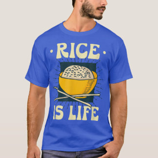 米は私にとって命である食べ物料理チャーハン Tシャツ