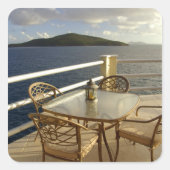 米カリブのヴァージン諸島、セントトーマス。表示 スクエアシール (正面)