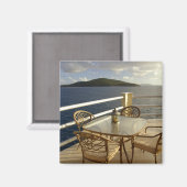 米カリブのヴァージン諸島、セントトーマス。表示 マグネット (正面/裏面)