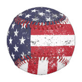 米グランジ国国旗 野球ボール (裏面)